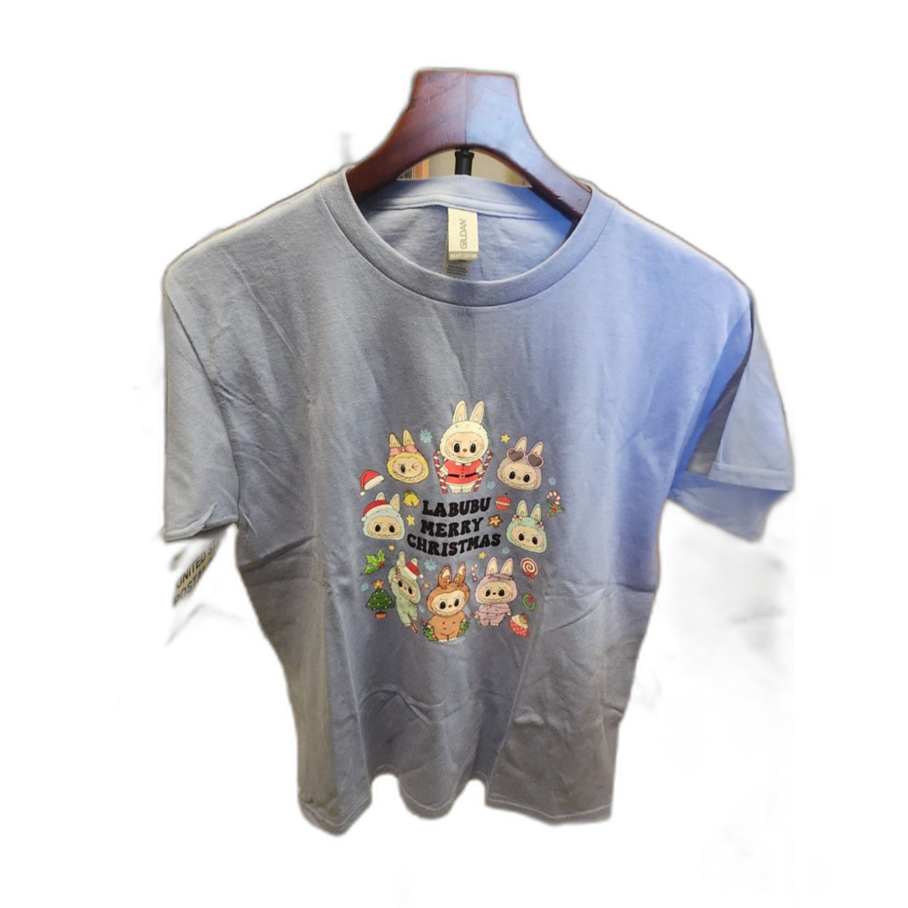 Labubu Christmas Graphic T-Shirt Kids Youth Large (NWOT)